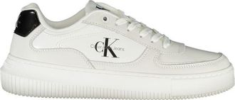 Calvin Klein White Leather Women Womens Sneaker