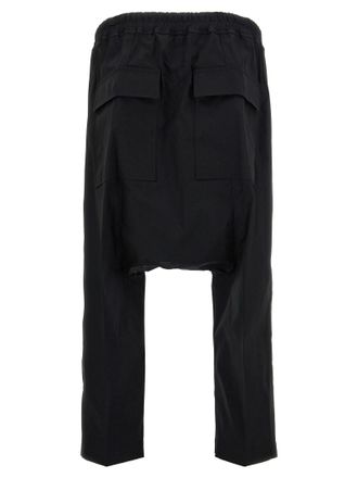 Rick Owens Drawstring Cropped Trouser - Black