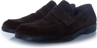 Fratelli Rossetti bruine su&egrave;de penny-loafers