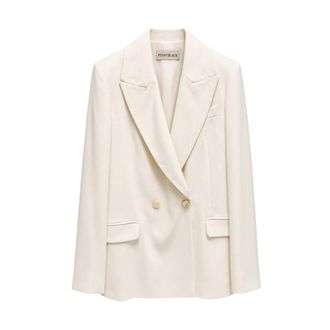 Pennyblack Pbpbussola Blazer - Dames - Jassen - Wit - Maat: 2XS Zijde