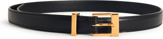 Khaite Manhattan Black Lear Belt