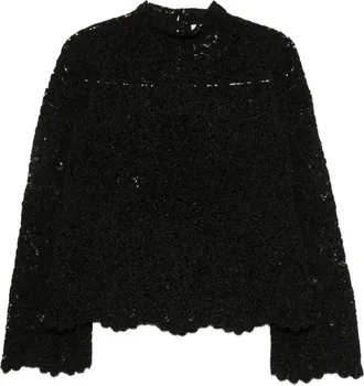 Semicouture Gen&egrave;ve gehaakte top