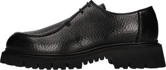 Neil Barrett +Doucals Platte schoenen - Heren - Veterschoenen - Zwart - 43 1/2 EU - Leer - Schoenen