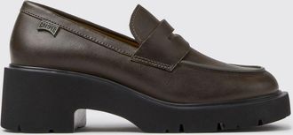 Camper Milah Penny Loafers in Smooth Calfskin with an Extralight Platform Sole