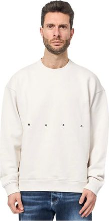 HUGO BOSS Heren, Sweatshirts & Hoodies, Wit, Maat: M Katoen