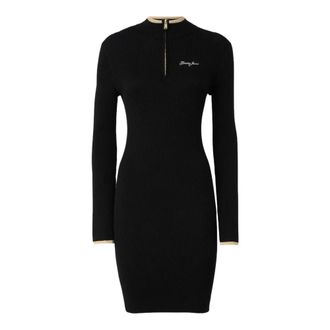Tommy Jeans TJW Metallic Zip Dress - Dresses - Mujer - Negro - S