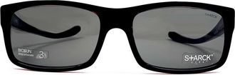 Starck Red PL1039 Acetate Rectangular Sunglasses