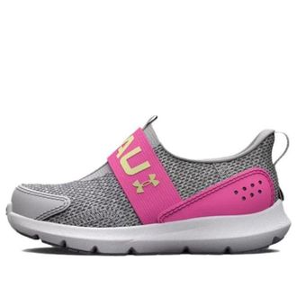 Under Armour (TD) Under Armour Surge 3 Slip Halo Grey Rebel Pink 3026533-100