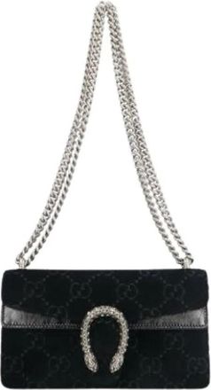 Gucci Pre-owned Cross Body Bags, female, Black, Size: ONE SIZE Pre-owned Vintage Cross Body Bag