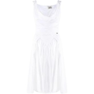 Vivienne Westwood Sunday Cowl-neck Cotton Midi Dress