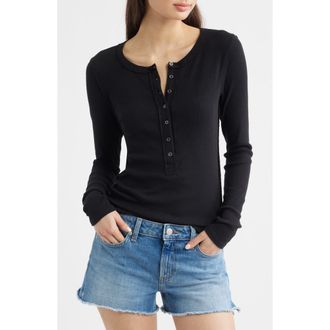Free People Jamie Henley Top in Pitch Black at Nordstrom, Size X-Small