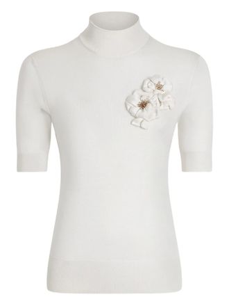Dolce & Gabbana silk knitted top - White