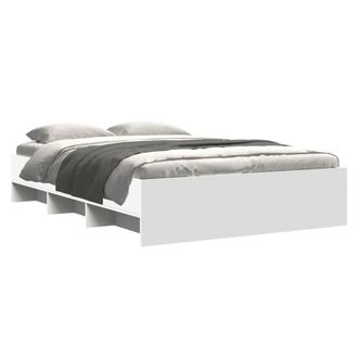 Berkfield Home Durable Bed Frame without Mattress White 120x200 cm Engineered Wood | Size: Small Double