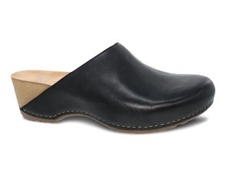 Dansko Womens Talulah Milled Burnished Mule In Black