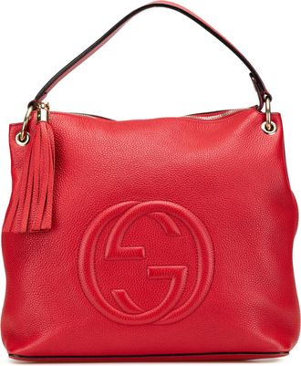 Gucci Pre-owned Womens Soho Shoulder Bag Leather - Red - One Size
