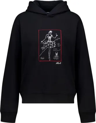 Karl Lagerfeld Mujer, Sudaderas, Negro, Talla: S