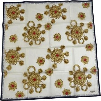 Celine Pre-owned Scarves, female, Multicolor, Size: ONE SIZE Pre-owned Silk Scarf