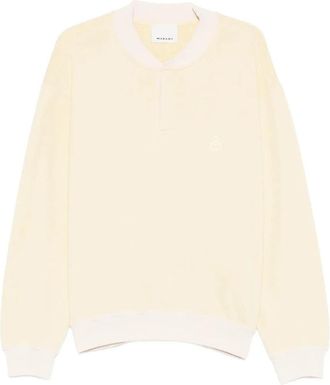 Isabel Marant Sweatshirt met geborduurd logo en kraag - Heren - Sweatshirts - Geel - L - Hoodies & sweatvesten