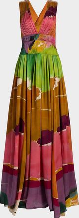 Ulla Johnson x Helen Frankenthaler Boheme Silk-Chiffon Gown