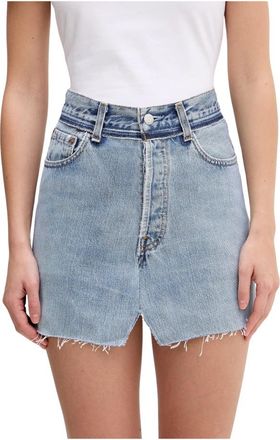 VETEMENTS Cut-up Denim Skirt - Dames - Spijkerrokken - Blauw - S - Denim - Rokken