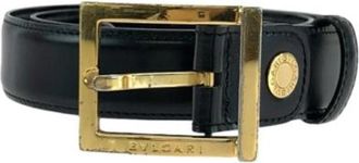 Bulgari Pre-owned Leather belts - Heren - Vintage Accessoires - Zwart - ONE Size - Leer - Vintage