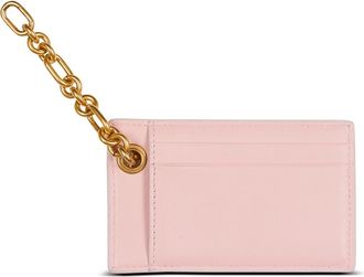 Balmain Pulse Card Holder in Smooth Leather in Pink at Nordstrom