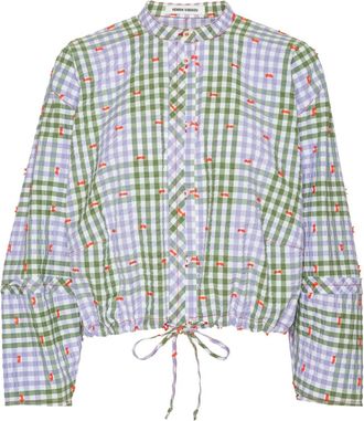 Henrik Vibskov Blusa a quadri - Viola