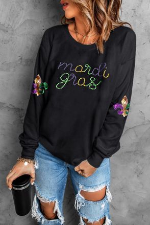 Azura Exchange Fleurdelis Accent Sweatshirt