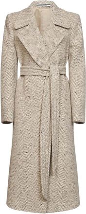 Tagliatore Molly Coat - Dames - Jas met riem - Beige - L - Wol - Jassen