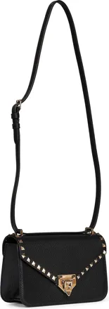 Valentino Garavani Womens Crossbody Bag Rockstud Black Shoulder