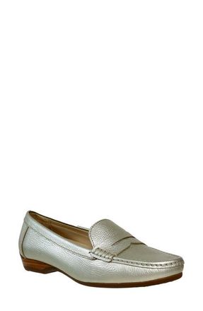 David Tate Freetime Penny Loafer in Platinum at Nordstrom, Size 10.5