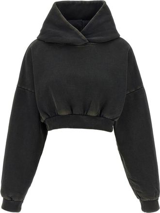 Entire studios Cropped Heavy Hood Sweatshirt