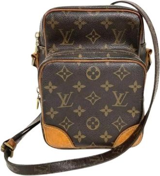Louis Vuitton Pre-owned Cross Body Bags, female, Brown, Size: ONE SIZE Pre-owned Amazone Shoulder Bag