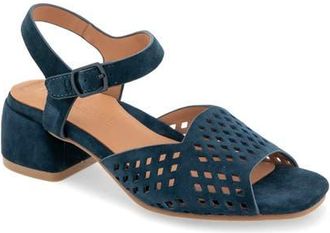 Gentle Souls Oaks Ankle Strap Sandal in Navy Suede at Nordstrom, Size 5.5