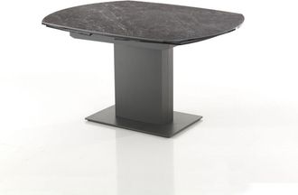 Oresteluchetta Oresteluchetta - Mesa Extensible De Cer&aacute;mica Negra Cm. Al.77 X P.90 X L.120/180