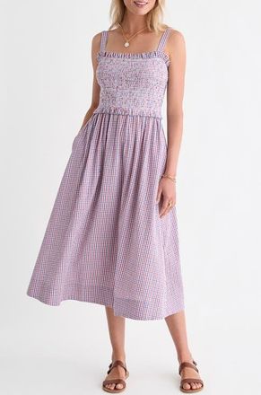 Vineyard Vines Ellen Midi Dress in Mariner at Nordstrom, Size Medium