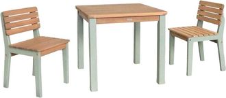 Sweeek Mesa infantil de madera de acacia fsc, verde agua