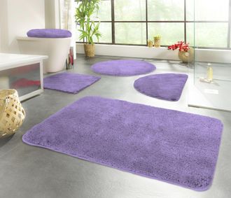 Kinzler Badematte »Chaozhou« Höhe 20 mm rutschhemmend beschichtet fussbodenheizungsgeeignet Badteppich, Uni Farben, weich, als rechteckig, rund & Set erhältli