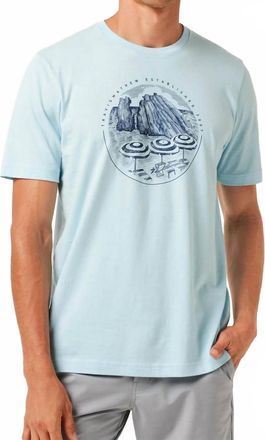 Travis Mathew International Travel Tee In Cory Blue