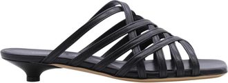 Guglielmo Rotta Heeled Mules - Dames - Muiltjes - Zwart - 38 EU - Leer - Schoenen