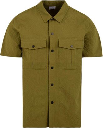 Paul Smith Utility Shirt - Heren - Korte mouwen Overhemden - Groen - S - Polyester - Overhemden
