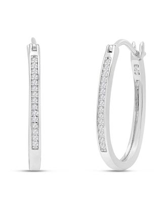 Jaclyn Smith Platinum Plated 0.25 Ct. Tw. Lab-Grown Moissanite Earrings