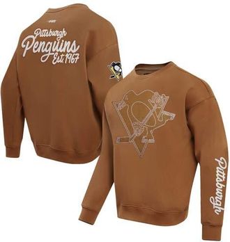 Pro Standard Mens Pro Standard Brown Pittsburgh Penguins Paint the City Pullover Sweatshirt at Nordstrom, Size Xx-Large