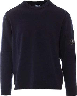 C.P. Company Extrafine Merino Wool Lens Crewneck Sweater