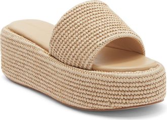 Billini Zabella Platform Sandal in Natural Raffia at Nordstrom Rack, Size 10