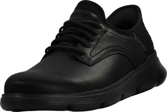 Skechers Mens Slip-ins Garza - Gervin Casual Slip-On Shoes, Black, 11.5 X-Wide