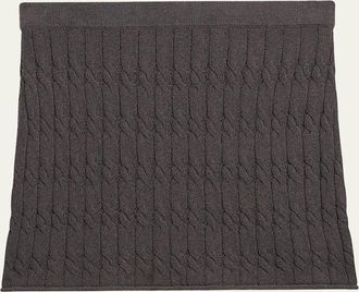 Helmut Lang Cable-Knit Mini Skirt
