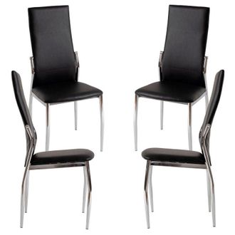 Regalos Miguel Packs Sillas Comedor - Pack 4 Sillas Yeki - Negro