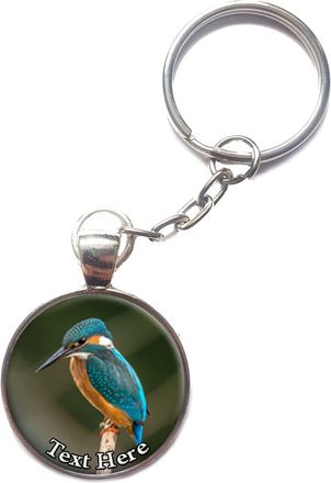 Generic Personalised Kingfisher Split Ring Keyring Key Chain Birthday Gift R168