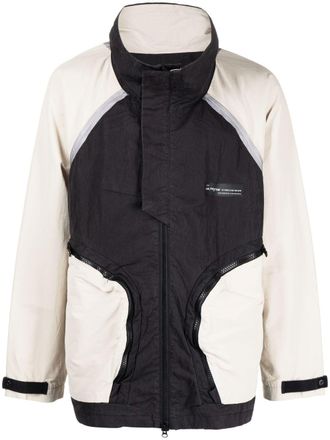 ISO.POETISM Cappotto imbottito bicolore - Nero